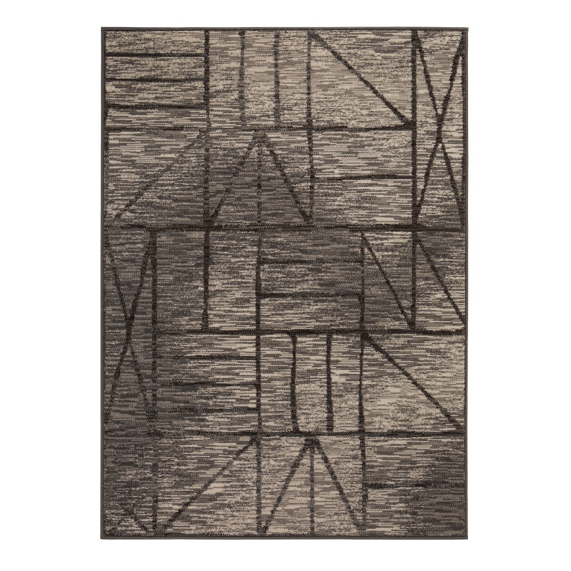 Einfach schöner Shaggy-Teppich Ben in Taupe | Wayfair.de